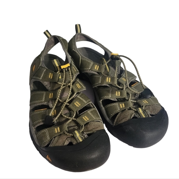 Keen Newport H2 Sandals Water Shoes Olive Green 14 - Picture 4 of 8